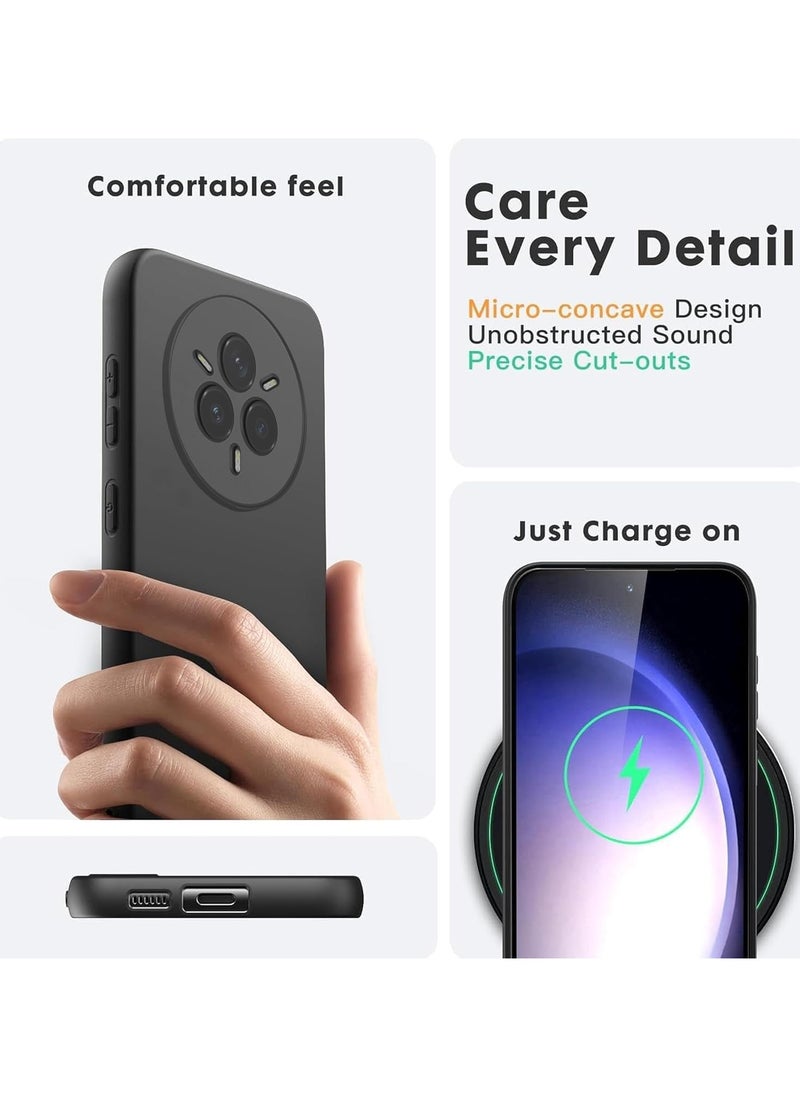 Case for Realme 14 Pro Plus 5G Case Cover Soft Flexible TPU Black Cover Slim Fit Matte Finish Case Anti Fingerprint Cover for Realme 14 Pro Plus  - Image 5