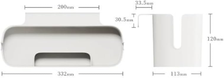 Luckam 2 Pack Bedside Caddy Organizer, Plastic Bed Shelf with Multi Storage Pockets and Hooks, Ideal for Dorms, Kids Loft Beds, RVs, Bathrooms, and College Students - Image 5