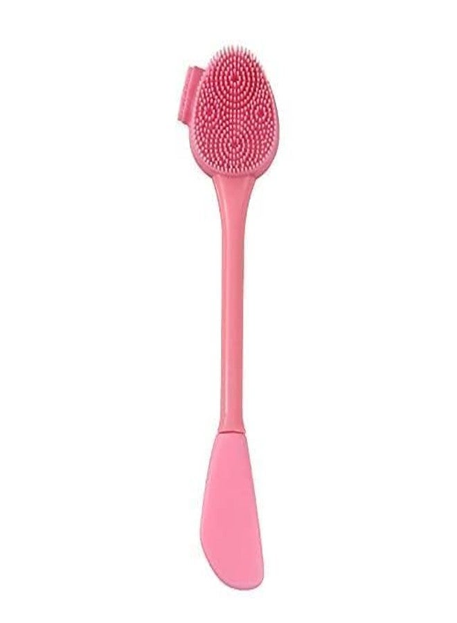 JAPTI JAPATI Multipurpose Silicone Face Scrubber brush,2 in 1 Facial Cleansing Brush,Handheld Face Wash Brush for Pore Cleansing,Gentle Exfoliating,Removing Blackhead Brush DIY mask (1 pcs/multi-color) - Image 1