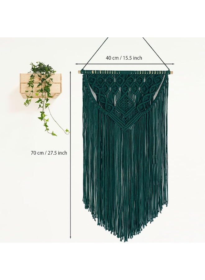 انتيكيانو مكرمية جدارية – ديكور يدوي من القطن – المقاس ‎40×70‎ سم. - Image 4