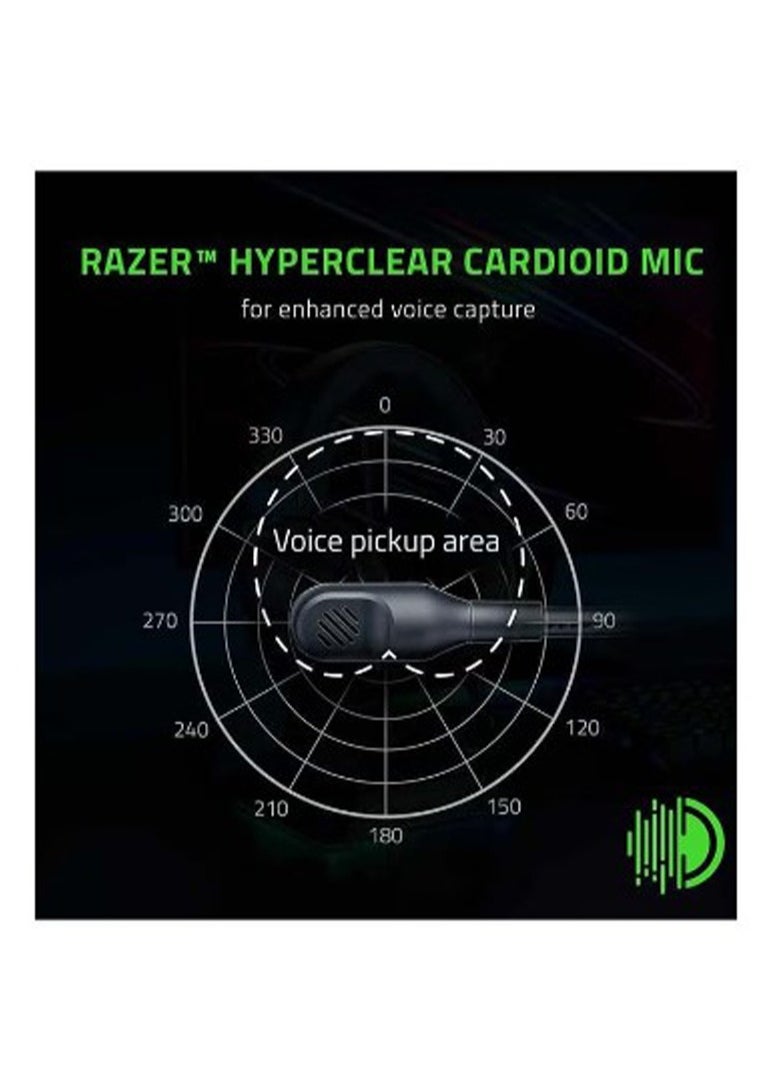 RAZER Razer BlackShark V2 X Gaming Headset: 7.1 Surround Sound, 50mm Drivers, Memory Foam Cushion, for PC, PS4, PS5, Switch, Xbox One, Xbox Series X|S, Mobile, 3.5mm Audio Jack, Classic Black  - Image 5
