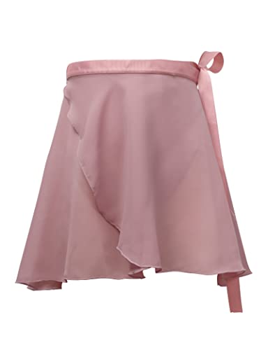 Daydance Women Ballet Skirts Adult Sheer Chiffon Over Scarf for Dancing Light Brown - Image 5