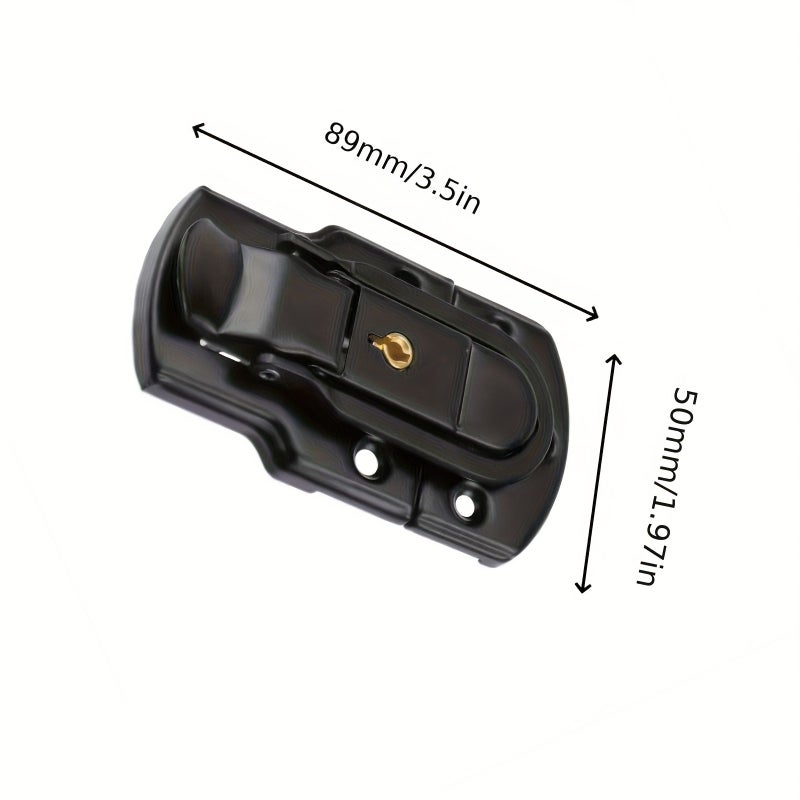 2 Pcs Metal Locks with Keys For Durable Instrument Case Secure Closure - Image 1