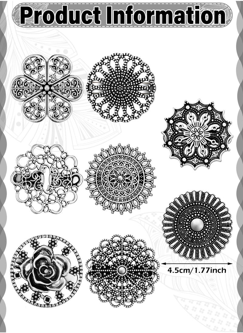 SYOSI - Dress Cinch Clips Set, 8 Pcs Retro Cardigan Clip, Vintage Sweater Clips, Waist Tightening Brooch, Shawl Collar Clasp for Shirt, Scarf, Cape, Cloak, Coat, Ideal for Women and Girls - Image 1