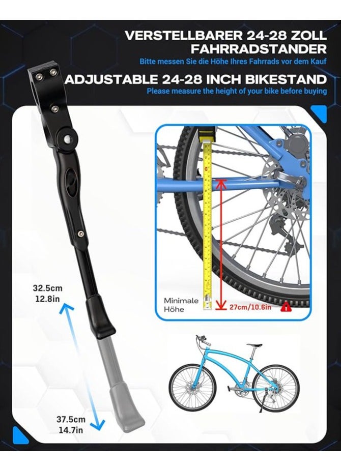 Generic Bike Kickstand 24 28 inches Adjustable Universal Bicycle Stand Support for Bicycle Mountain Bike Road Bike  - Image 3