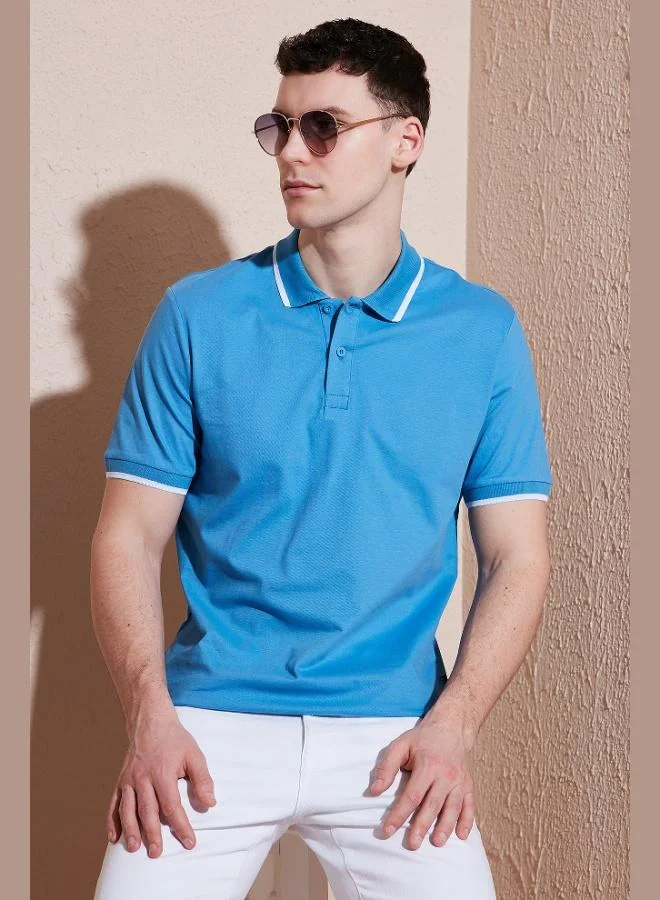 Buratti  Buratti Cotton Regular Fit Polo Neck T Shirt Men's Polo Neck T Shirt 5902063 for Men | Best Price UAE