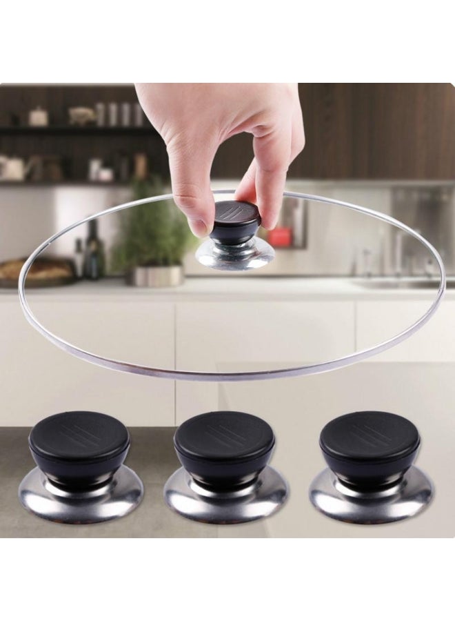 3pcs Kitchen Cookware Replacement Pot Pan Cup Lid Grip Cover Holding Knob Handle 
