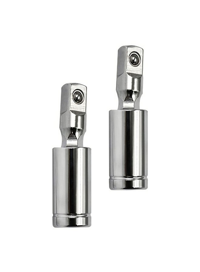 FOCMKEAS 3/8" Universal Joint Swivel Socket Adapter, Impact Socket Extension, CR-V Steel, 2PCS - Image 1