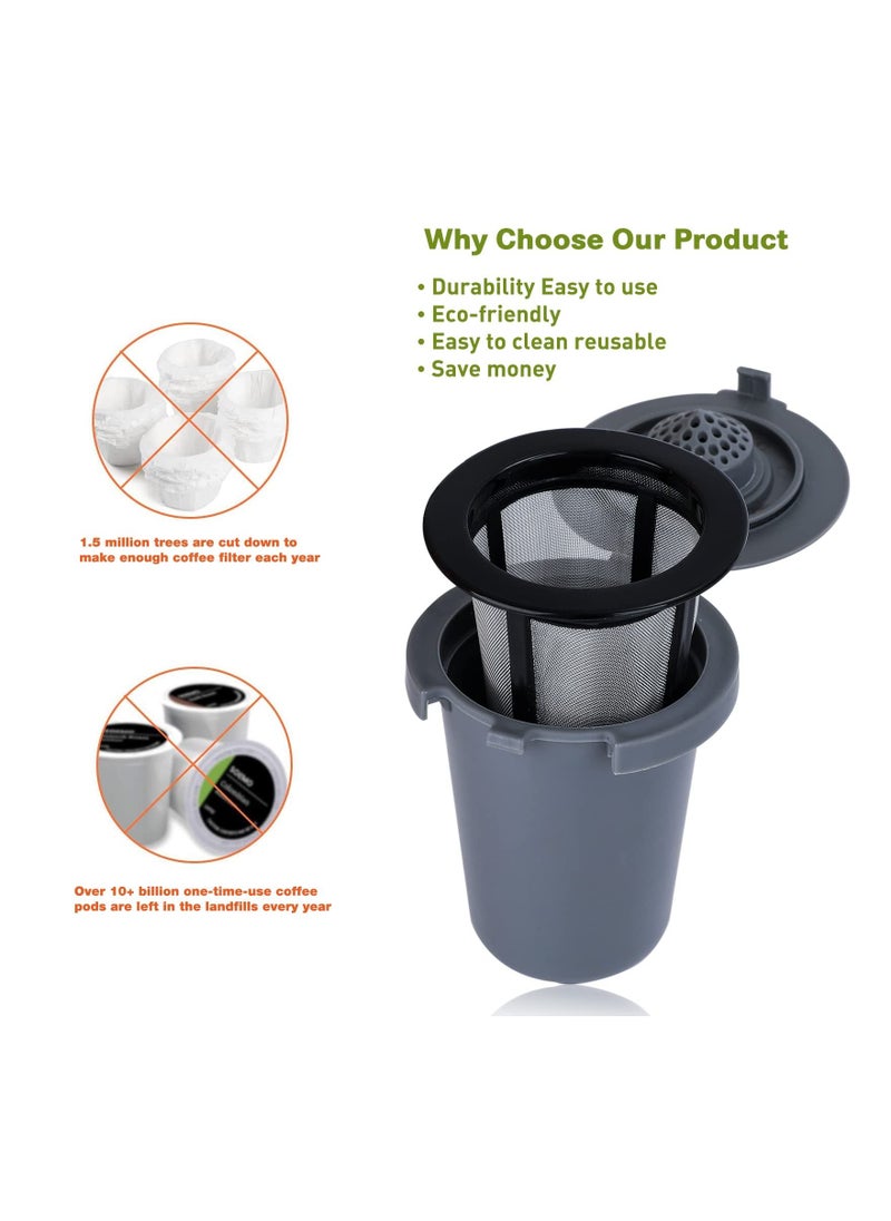 SYOSI - Coffee Filter, Fit for Cuisinart Reusable, Compatible with SS-RFC Single Serve Brewer Coffemaker Series, Fit for Homebarista Reusable Filter Cup (3PCS) - Image 1