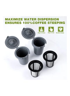 Coffee Filter, Fit for Cuisinart Reusable, Compatible with SS-RFC Single Serve Brewer Coffemaker Series, Fit for Homebarista Reusable Filter Cup (3PCS)