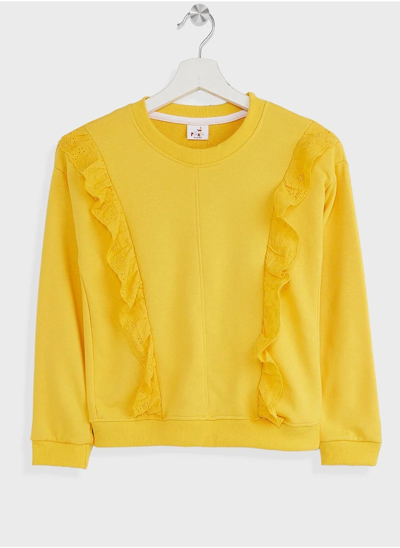 Pinata Girls Ruffle Sweatshirt And Jogger Set
