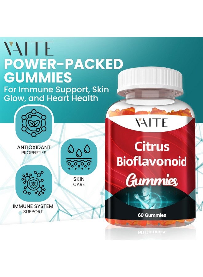 VAITE مكمل مركب البيوفلافونويد الحمضي 1000 ملغ - مضاد للأكسدة وحلويات العافية مع البيوفلافونويد النباتي - خالي من السكر، صيغة قابلة للمضغ، غير معدلة وراثيًا، خالية من الجلوتين، خالية من الصويا - 60 مضغ نباتي - Image 2