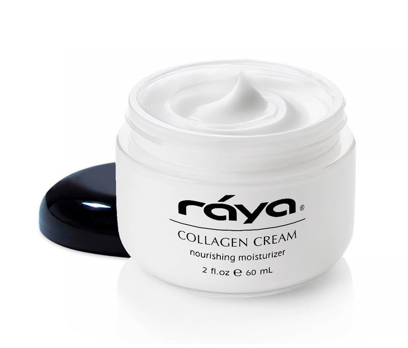 Raya Collagen Cream 302  Moisturizing and Nourishing Face Cream for Combination and Dry Skin  Helps Reduce Fine Lines and Wrinkles