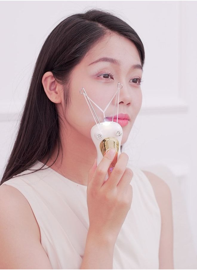 HOOPZOZA Facial Hair Remover Electric Threading hair removal for women Rechargeable Hair Removal Epilator Instant And Painless Remover With In-Built LED Light  - Image 1