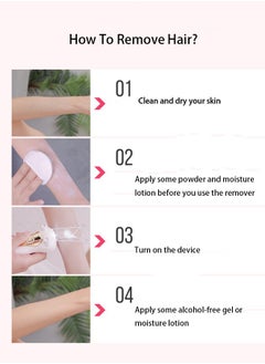 HOOPZOZA Facial Hair Remover Electric Threading hair removal for women Rechargeable Hair Removal Epilator Instant And Painless Remover With In-Built LED Light  - Image 4