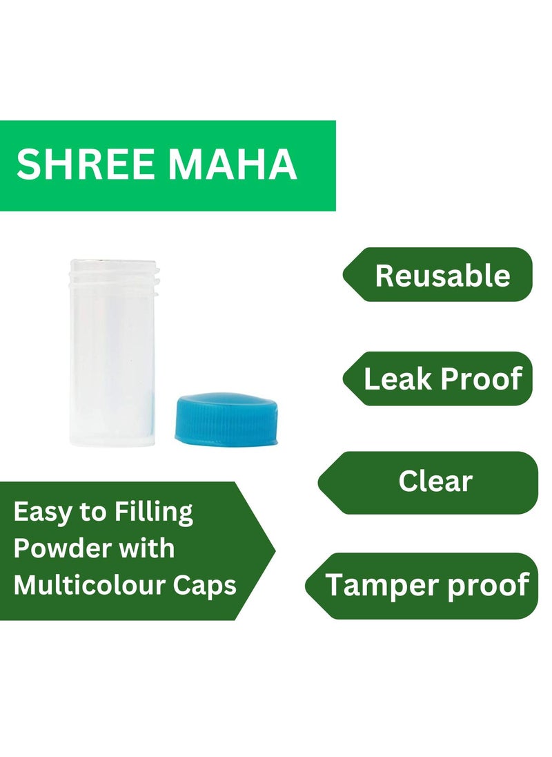 Generic - Homeo 3 Dram Empty Homeopathy Plastic Bottle, Multicolor Clear For Regular Use Leak Proof Pack Of 144 Clear (15 Ml) - Image 1