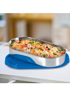 Milton MILTON Steel Slider Stainless Steel Container, 675 ml, Blue | Tiffin | Refrigerator Free| Food Grade  - Image 3