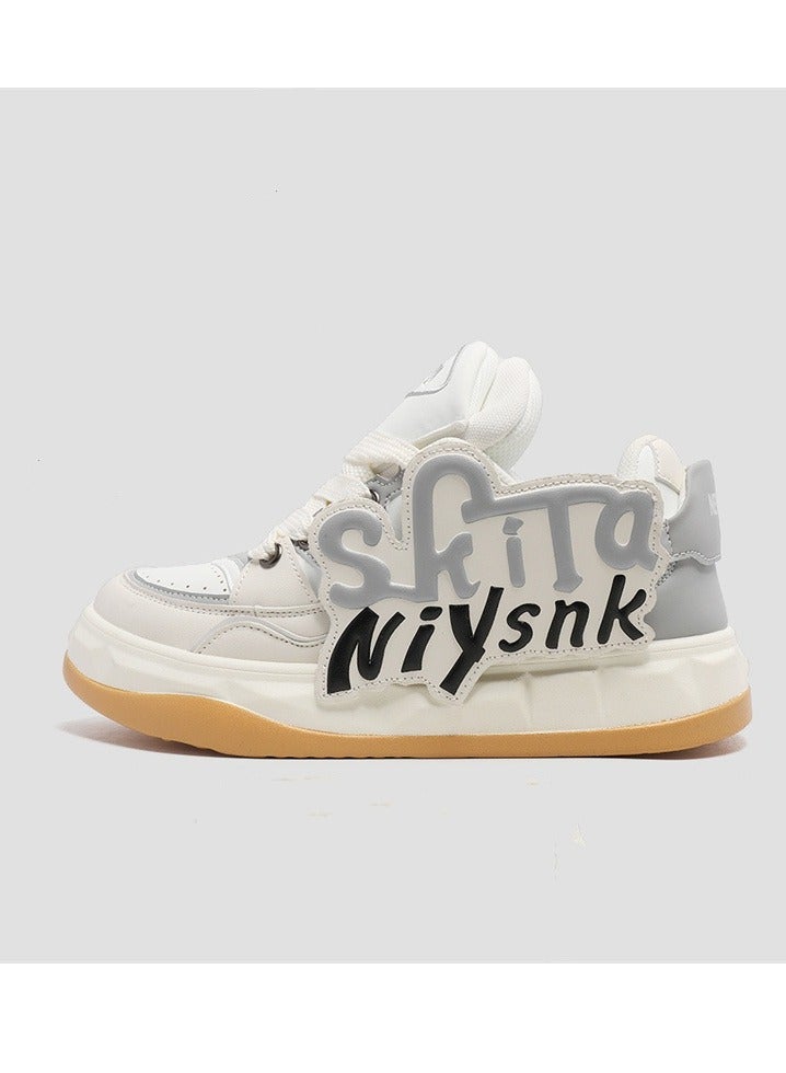 KUYING New Thick Sole Elevated Board Shoes  - Image 1