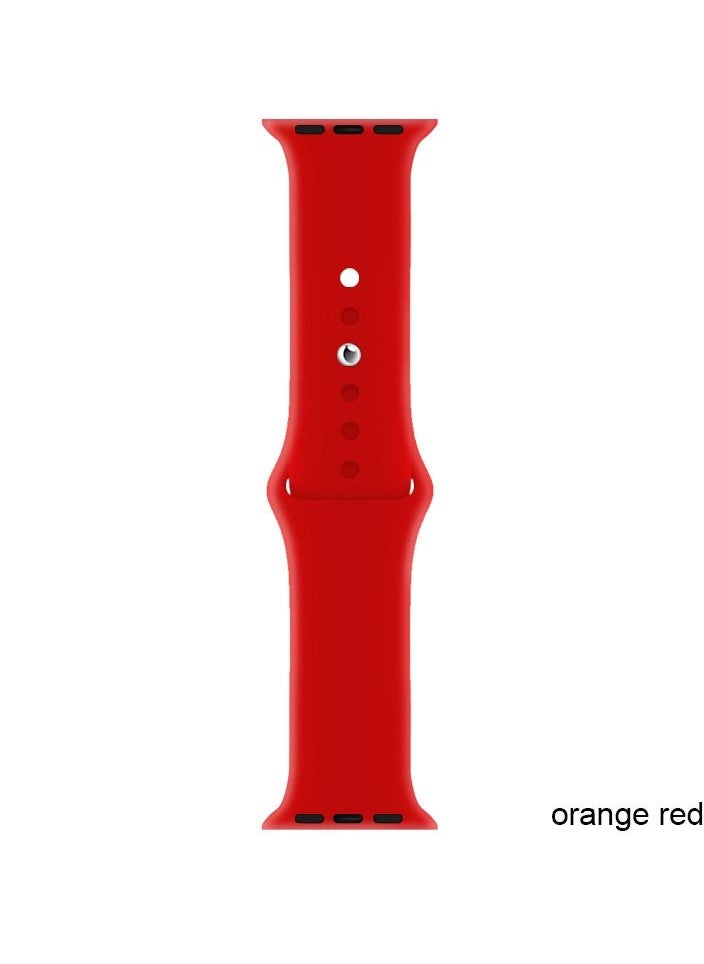 Generic - Apple Watch Band 45mm Soft Silicone Sport Band Replacement Wrist Strap Compatible for iWatch Apple Watch Series 7 (45mm) - Image 1