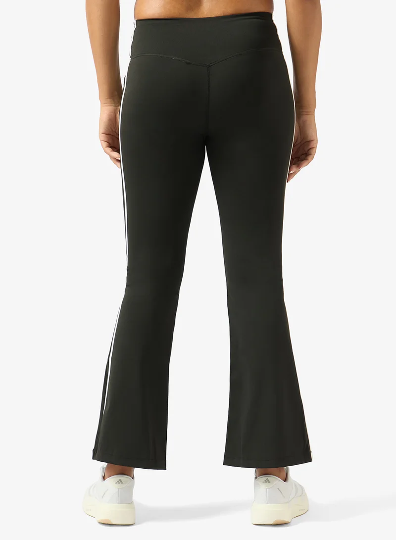 Frwd  High Rise Flared Leggings with Side Stripes for Women | Best Price UAE
