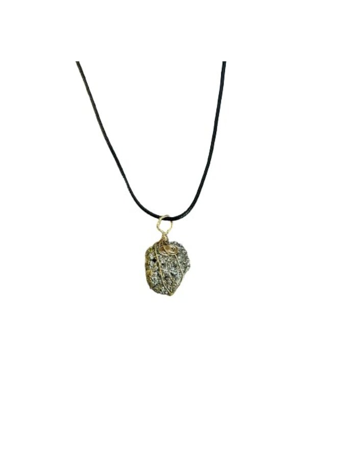Studd Muffyn | Aesthetic Pyrite Locket | Raw Pyrite |Brass - Image 1