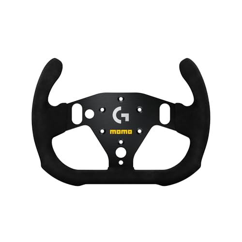 MOMO Motorsport Pro SIM Racing Wheel 290mm Premium Microfiber Grip Compatible with Logitech G RS Hub Racing Simulator Accessory for Xbox Series XS PS4 PS5 PC Professional Grade Italian Design VLOGSIMGTR290 - Image 1