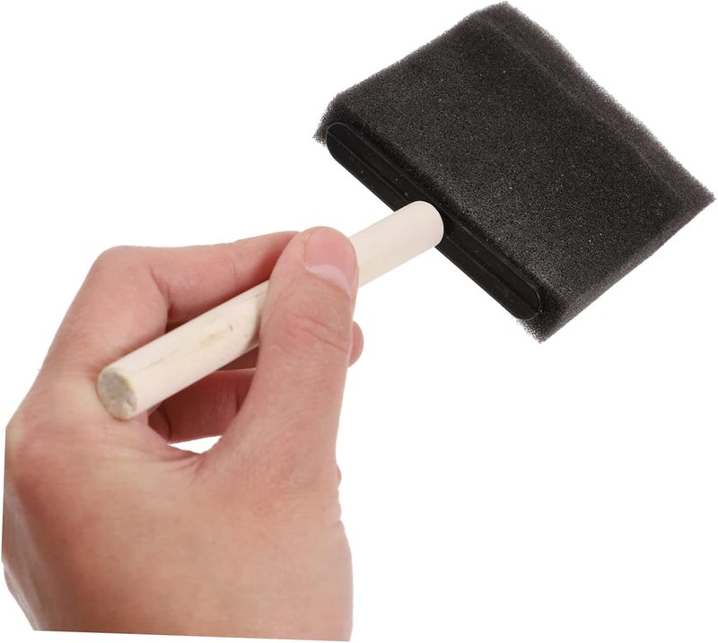 16pcs Sponge Paint Brush Black Sponge Brushes Boys and Girls for Painting Easy to Clean - Image 4