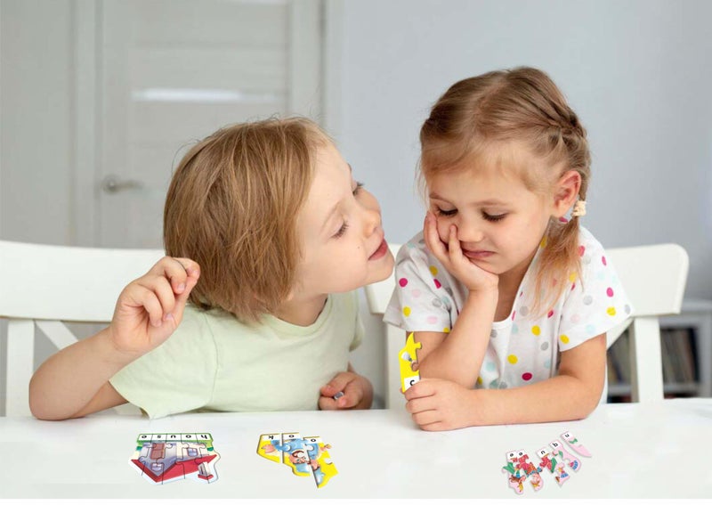 Creative's Creative’s More Fun with Words Preschool Learning Game for Kids 4+ Years | 30 Word Building Puzzles (4/5 Pieces) | Vocabulary & Spelling Educational Toy - Image 4