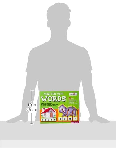 Creative's Creative’s More Fun with Words Preschool Learning Game for Kids 4+ Years | 30 Word Building Puzzles (4/5 Pieces) | Vocabulary & Spelling Educational Toy - Image 3