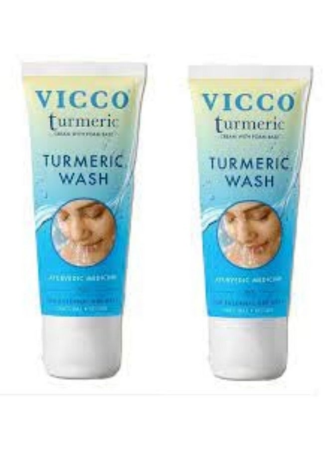 VICCO Face Wash70G (Pack Of 2)  - Image 1