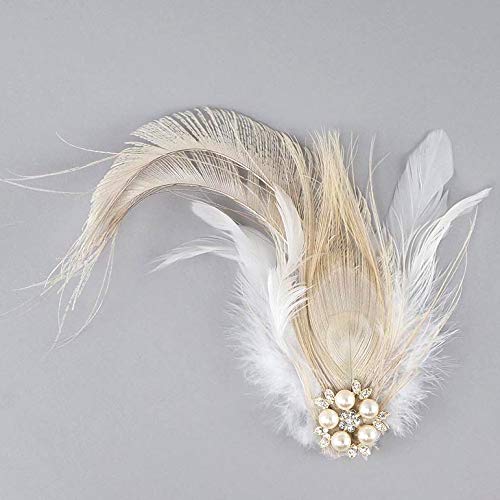 Zucker Feather Products Feather Headband Embellishment with Peacock/Schlappen Feathers - Image 2