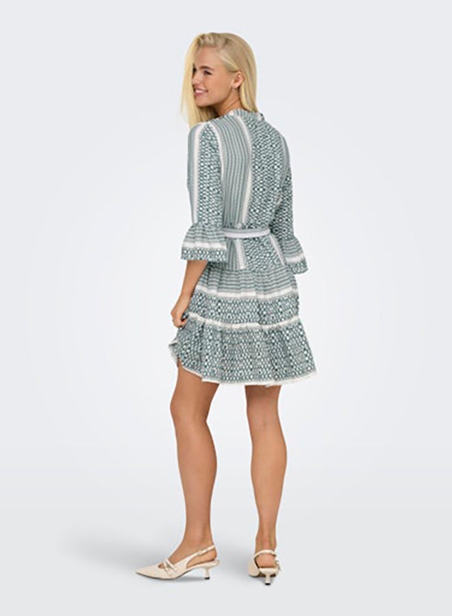 ONLY ONLY Womens Athena Life 3/4 Short Dress Woven  - Image 5