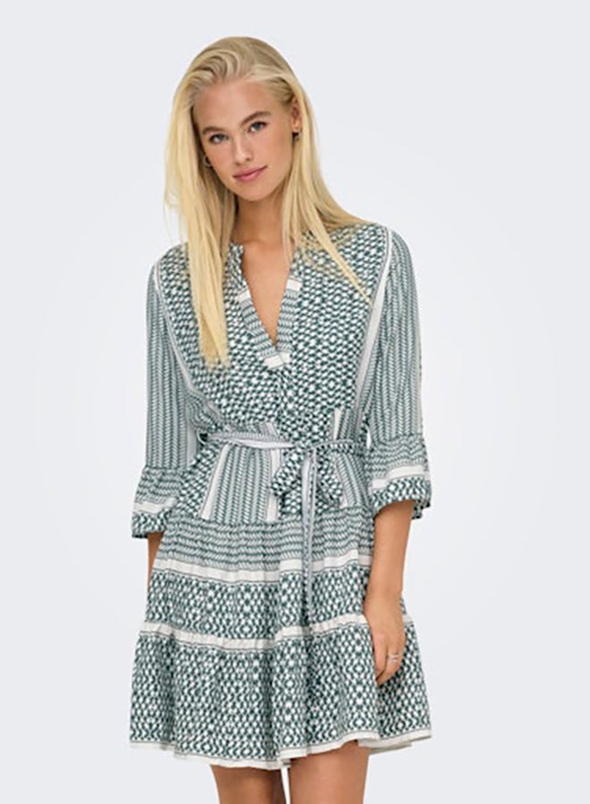 ONLY ONLY Womens Athena Life 3/4 Short Dress Woven  - Image 2