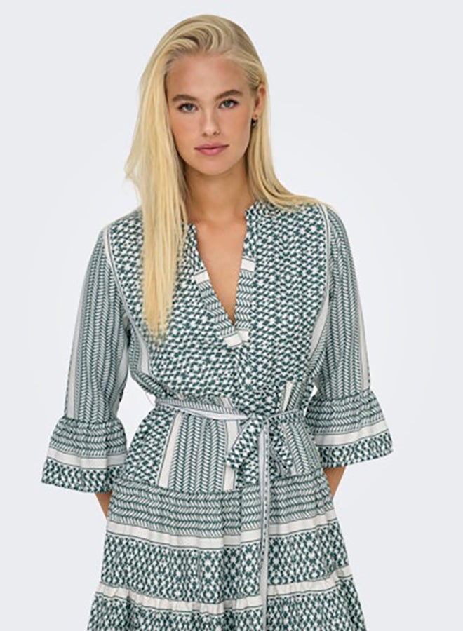 ONLY ONLY Womens Athena Life 3/4 Short Dress Woven  - Image 1