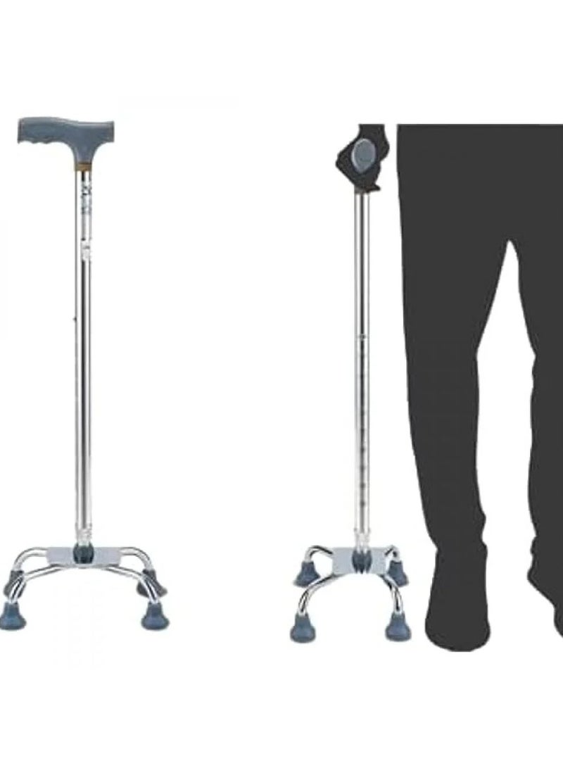 Generic A four-legged crutch for the elderly with a comfortable and safe handle  - Image 2