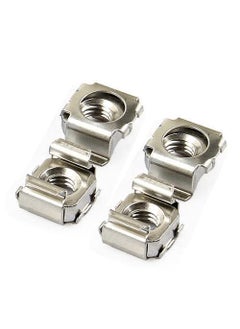 Immech Immech Server Rack Cabinet M6 Cage Nuts Mounting Screws With Washer Nickel Finish 30 set  - Image 2