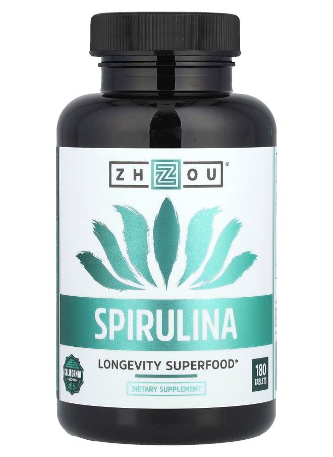 Zhou Nutrition Spirulina 180 Tablets 