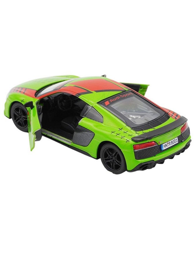 ماياترا نموذج سيارة رياضية مصبوبة بمقياس 1:38 من طراز Kinsmart Audi R8 Coupe Livery Edition من Mayatra - إصدار محدود (أخضر) - Image 2