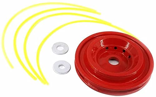 Generic A008 Aluminum Trimmer Head Three Washers Fit M8 M10 M20 Size Brush Cutter And Grass Cutting Crop Harvestore Lawn Mover Petrol Brush Cutter Spair Parts  - Image 1