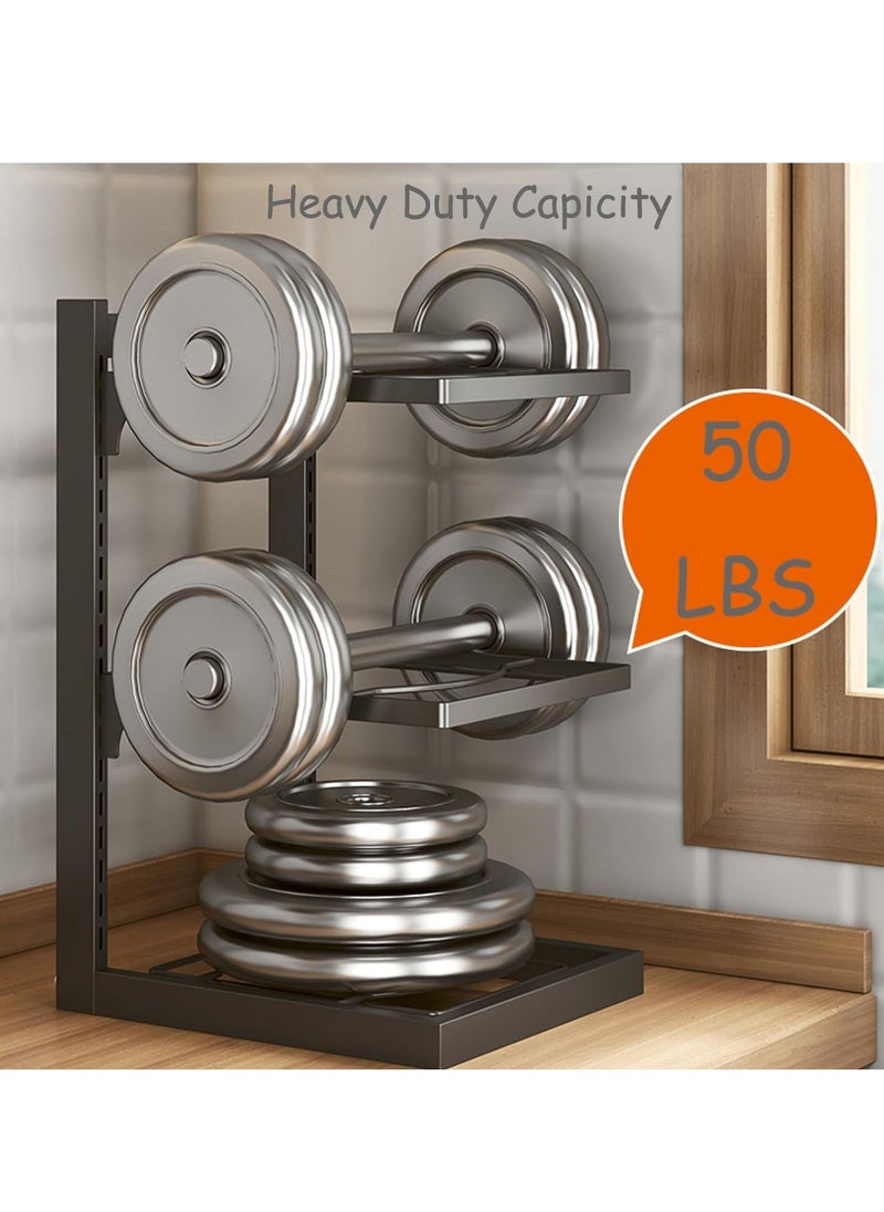 Pots and Pans Organizer for Cabinet,Kitchen Organizer and Storage Rack,Space Saving Stand with Adjustable Dividers,2 Layer With Iron Wire Black.