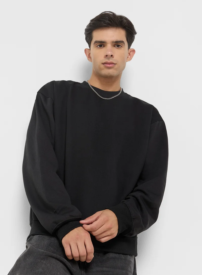 سفنتي فايف Oversized Graphic Sweatshirt