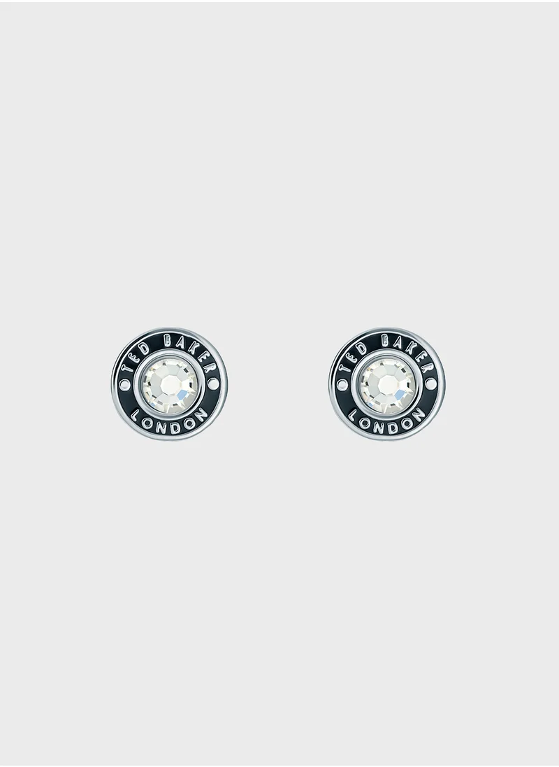 تيد بيكر Button Detail Stud Earrings