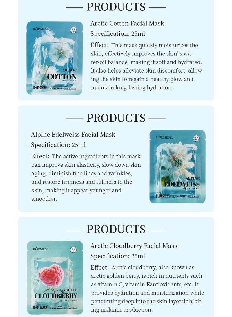 Kormesic Arctic Cotton Grass Soothing Mask 25ml-5 packs - Image 2