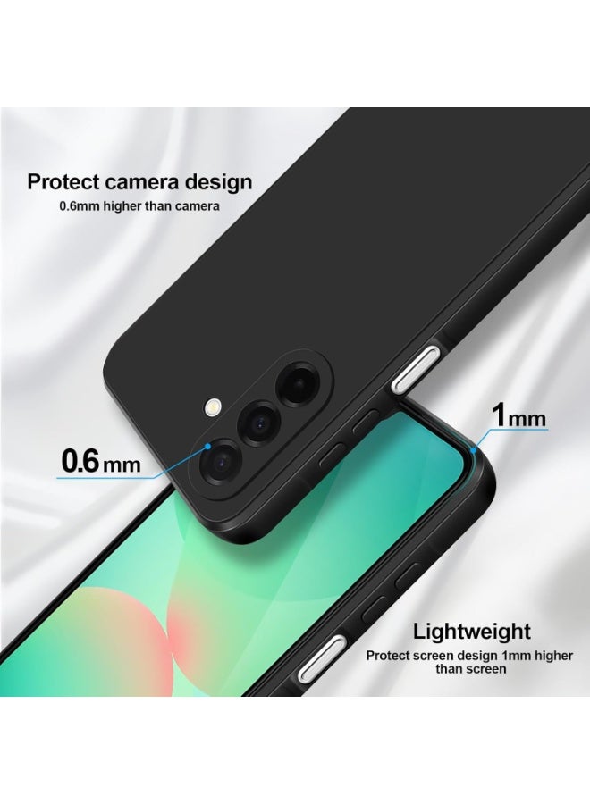 ACLIX Premium Liquid Silicone Case for Samsung Galaxy A56 5G 6.6 inch Slim Fit, Soft Touch with Microfiber Lining & Enhanced Camera Protection - Durable & Anti-Fingerprint | Black - Image 3