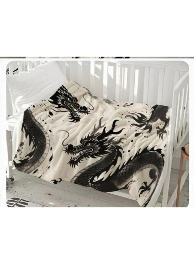 general Baby and children's cartoon flannel thin blanket (warm and comfortable, suitable for sleep, game use) 70cm*100cm - Image 2