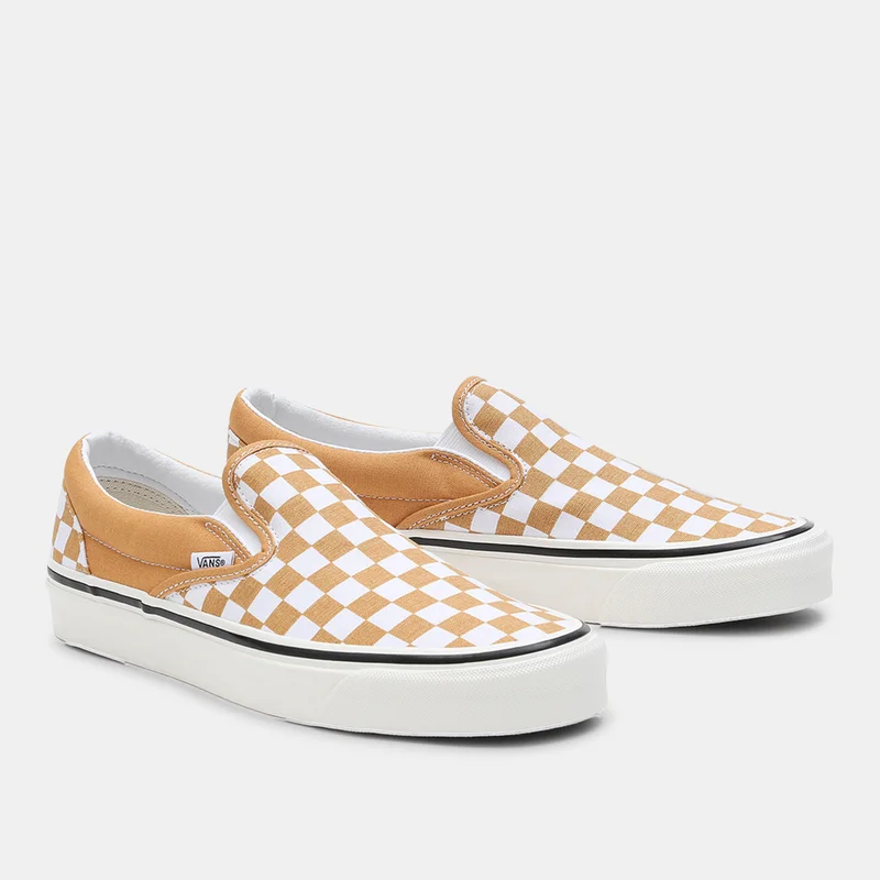 Vans Golden Tan / White / Ivory Classic Unisex Slip-On Shoes  | Best Price UAE