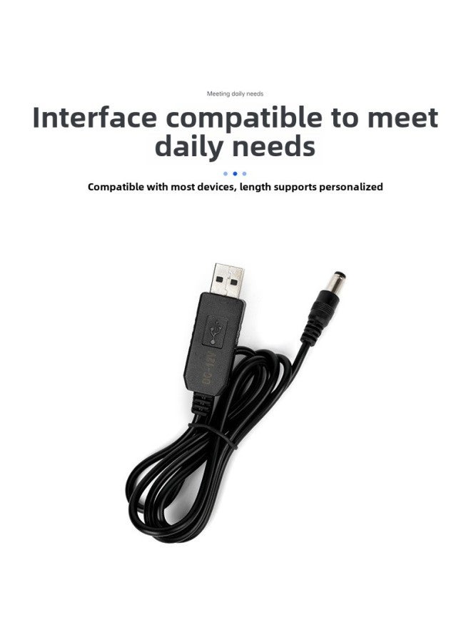 كابل تعزيز 12 فولت تيار مستمر 5.5 كابل تعزيز USB كابل شحن معزز بفتحة مستديرة محول جهاز توجيه بصري سلك طاقة بالجملة - اللون: خط تعزيز USB 1 متر  - Image 5