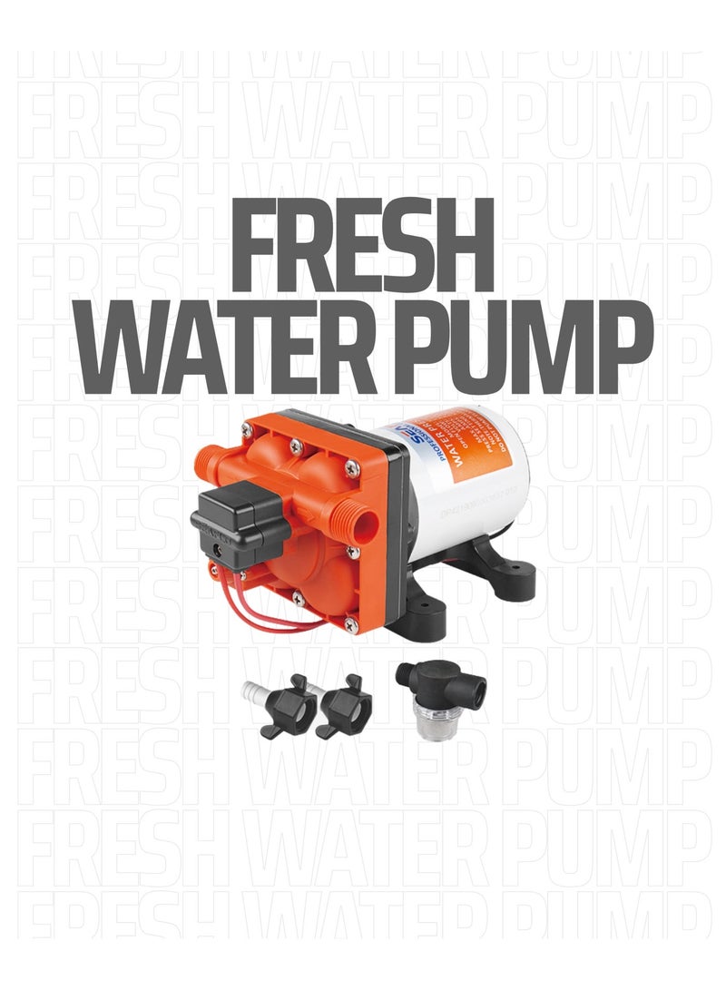 SEAFLO 42 Series RV & Marine Diaphragm Water Pump 12V/24V | 5.0 GPM | 55 PSI | Self-Priming DC Water Pump - Image 1