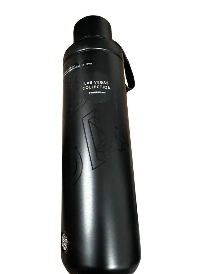 ستاربكس زجاجة مياه ستاربكس لاس فيغاس السوداء المصنوعة من الفولاذ المقاوم للصدأ والمعزولة بتفريغ الهواء، إصدار 2023 - Image 3