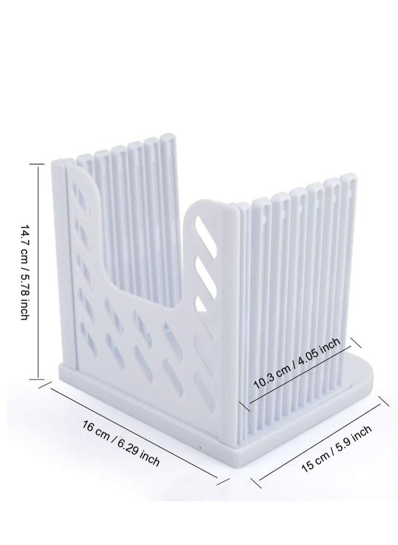 Generic Adjustable Toast Slicer/ Cutting Guide for Homemade Bread, Plastic Bread Slicer Loaf for Slicing Bread Foldable Kitchen Baking Tools (White)  - Image 3